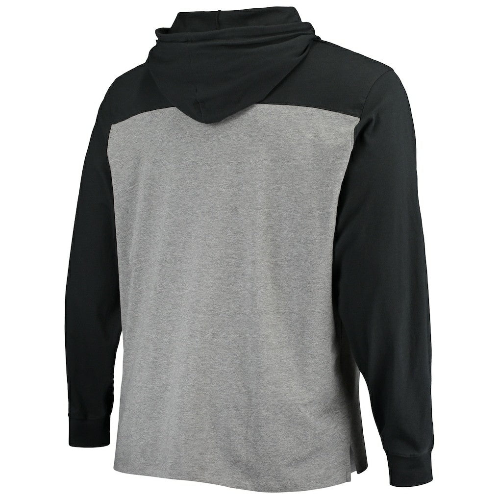 Las Vegas Raiders '47 Franklin Wooster Long Sleeve Hoodie T-Shirt - Heathered Gray/Black cheap