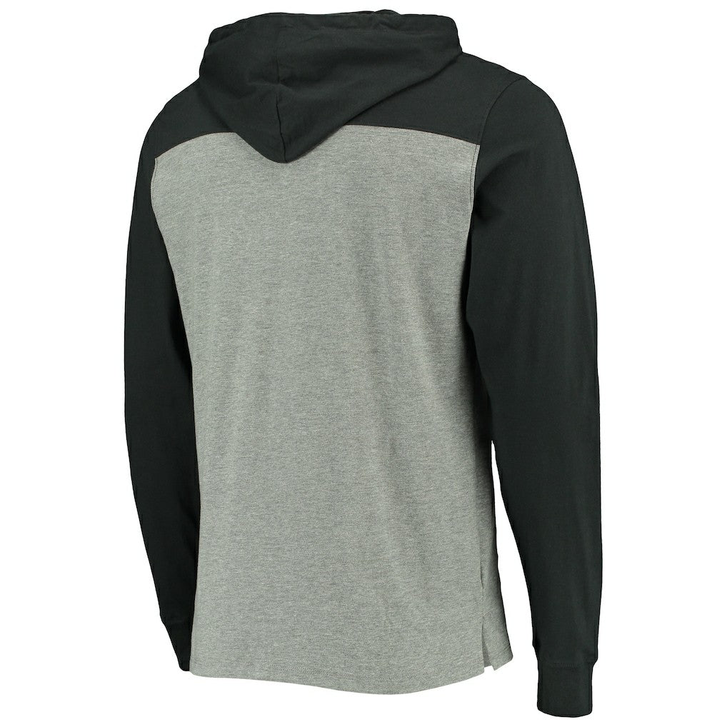 Pittsburgh Steelers '47 Franklin Wooster Throwback Long Sleeve Hoodie T-Shirt - Heathered Gray cheap