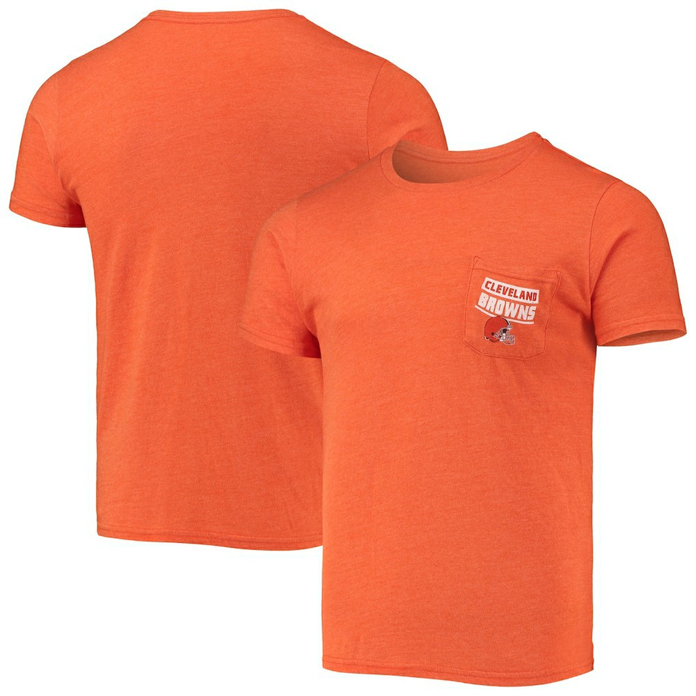 Cleveland Browns Field Goal Pocket Tri-Blend T-Shirt - Heathered Orange online