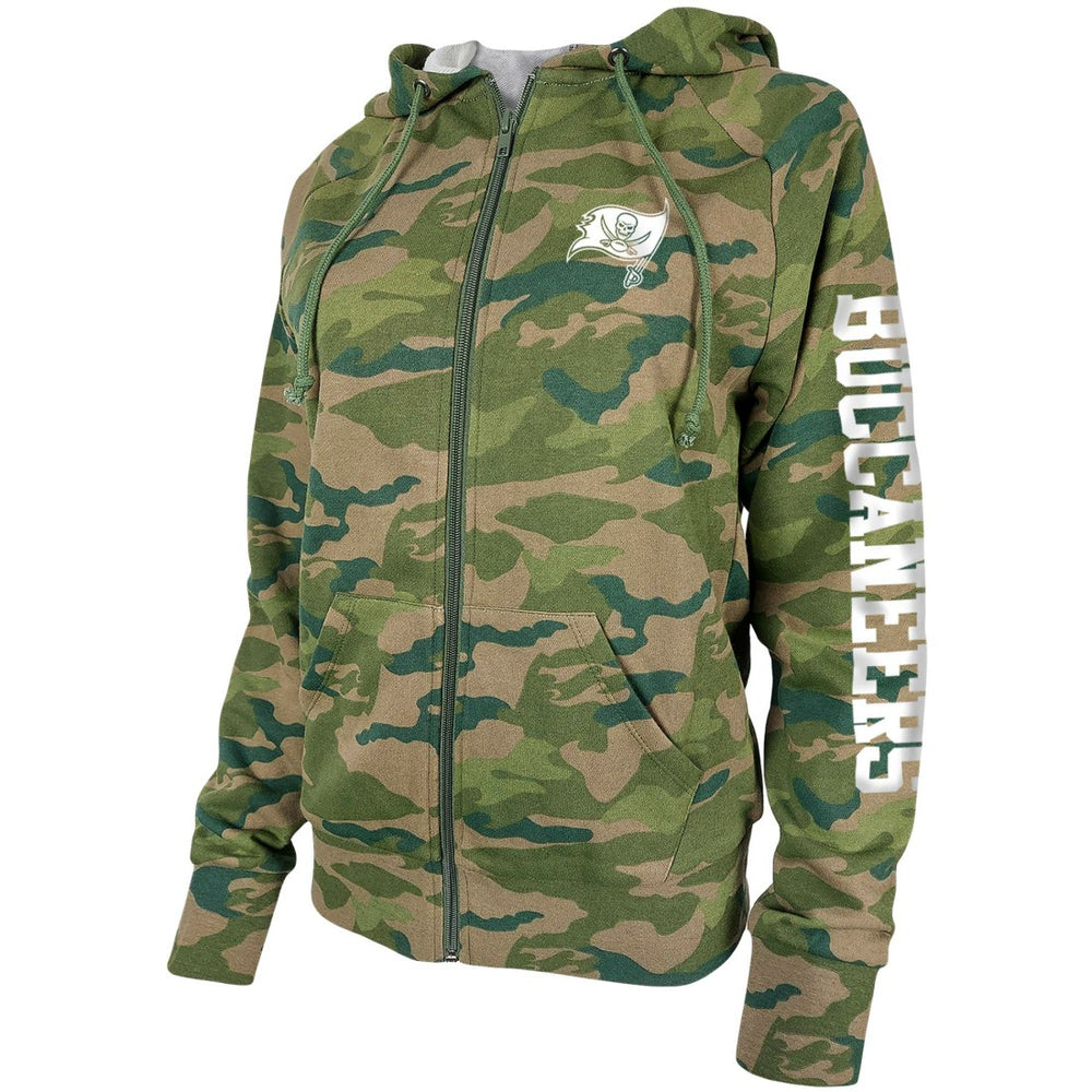 Tampa Bay Buccaneers New Era Women's Raglan Full-Zip Hoodie - Camo online