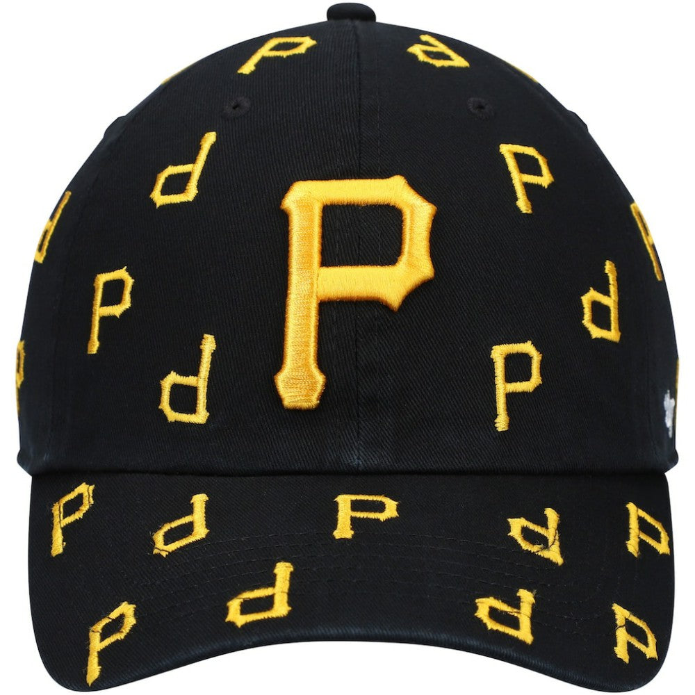 Pittsburgh Pirates Women's Confetti Clean Up Adjustable Hat Black