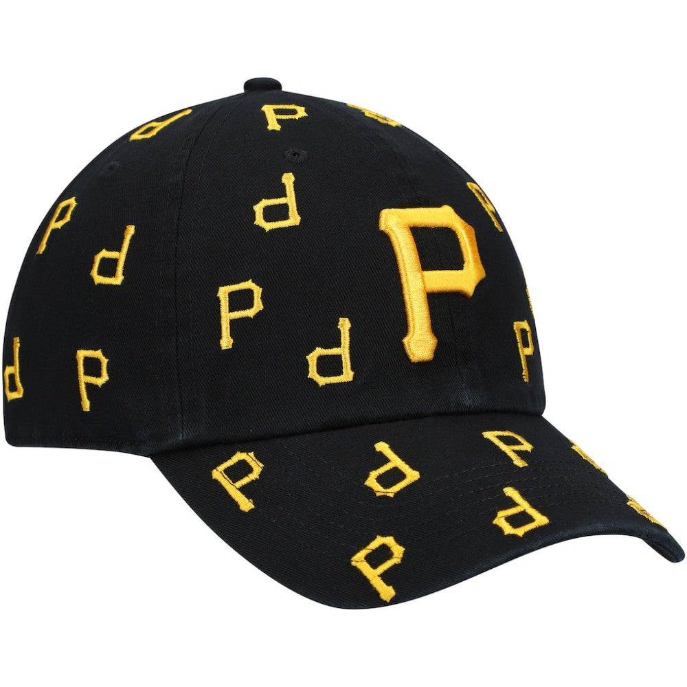 Pittsburgh Pirates Women's Confetti Clean Up Adjustable Hat Black