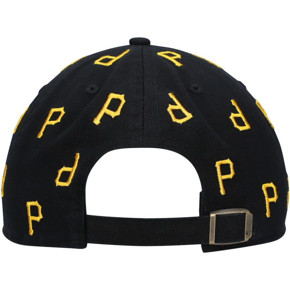 Pittsburgh Pirates Women's Confetti Clean Up Adjustable Hat Black