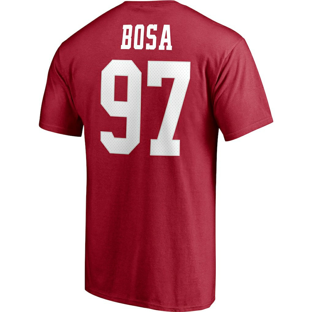 Nick Bosa San Francisco 49ers Player Icon Name & Number T-Shirt - Scarlet outlet