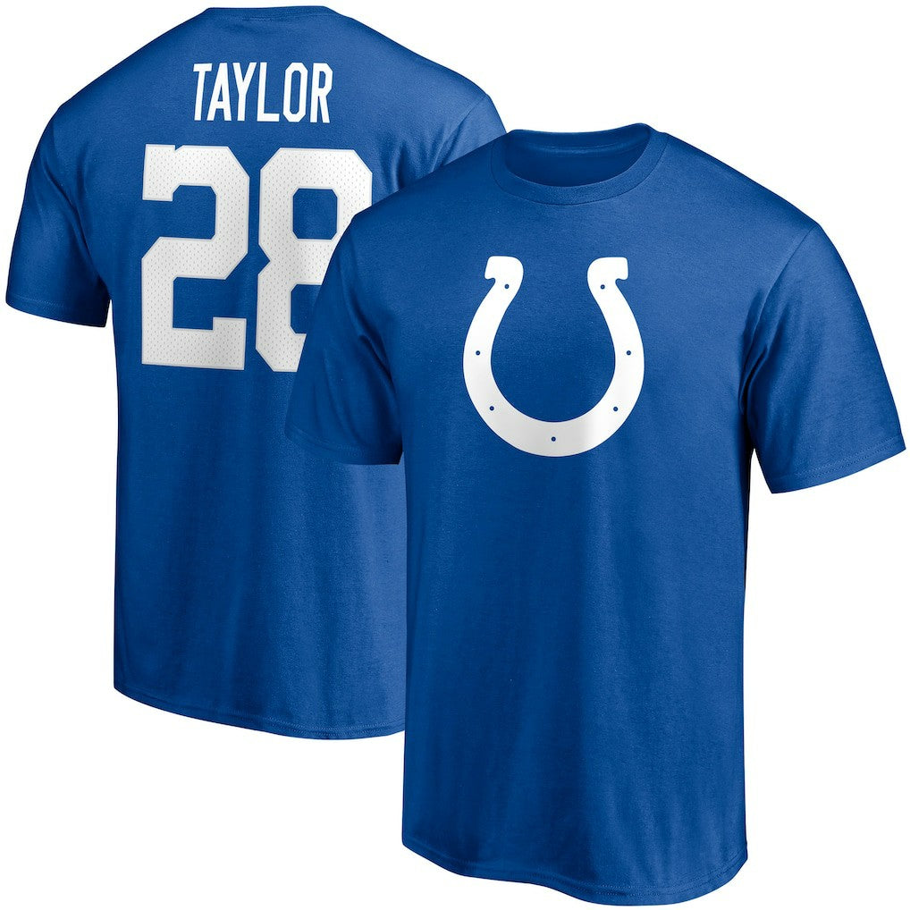 Jonathan Taylor Indianapolis Colts Player Icon Name & Number T-Shirt - Royal sale
