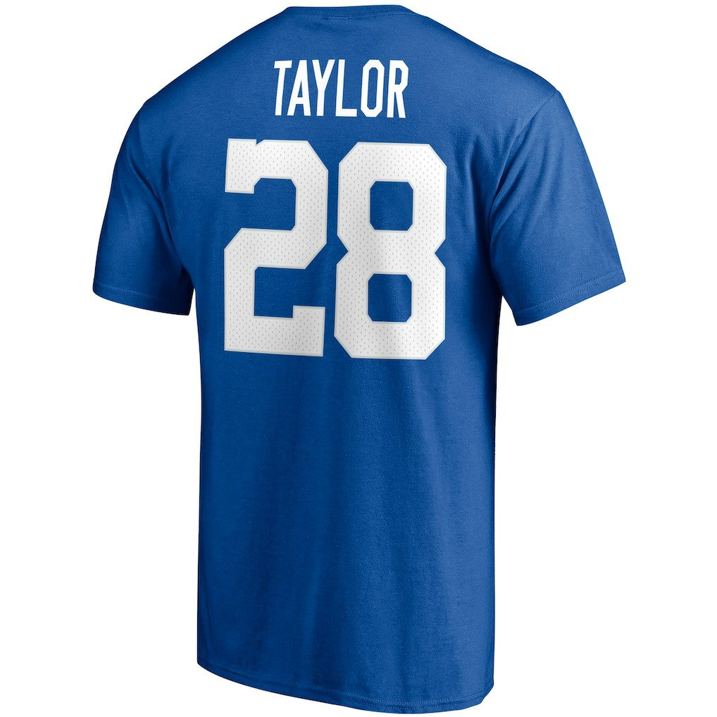 Jonathan Taylor Indianapolis Colts Player Icon Name & Number T-Shirt - Royal sale