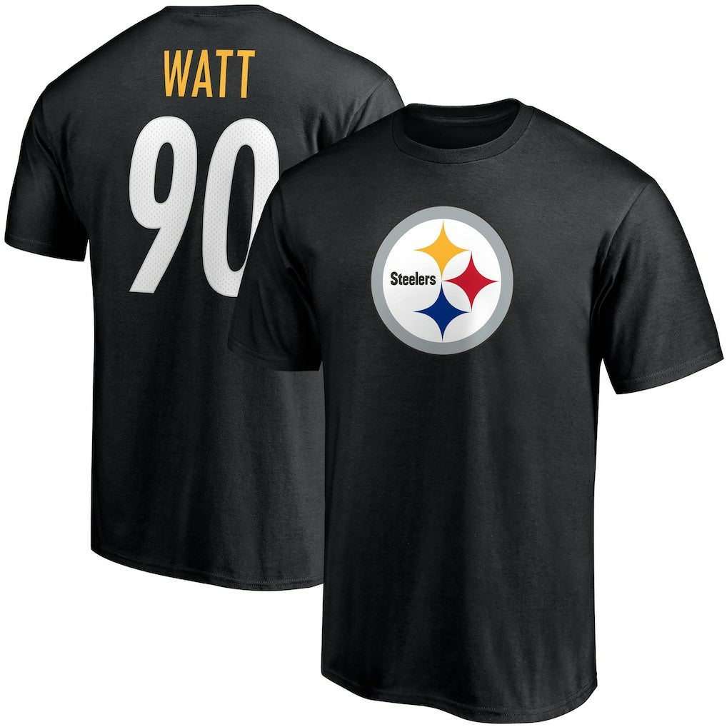 T.J. Watt Pittsburgh Steelers Player Icon Name & Number T-Shirt - Black discount