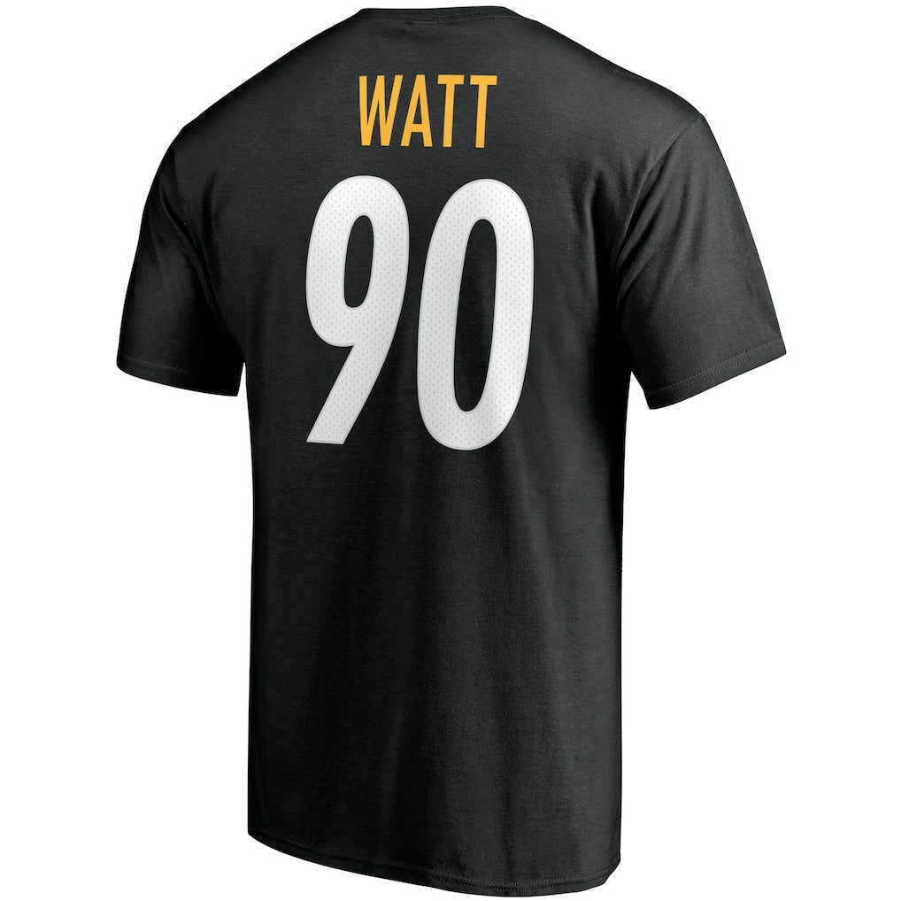 T.J. Watt Pittsburgh Steelers Player Icon Name & Number T-Shirt - Black discount