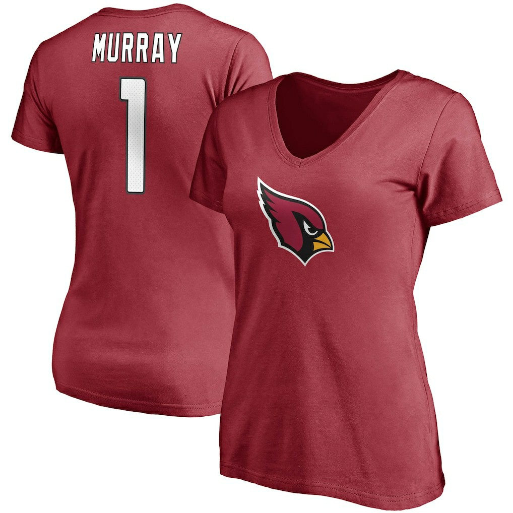 Kyler Murray Arizona Cardinals Women's Player Icon Name & Number V-Neck T-Shirt - Cardinal discount