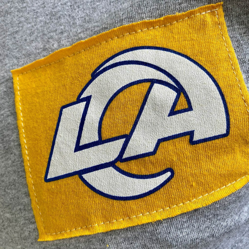 Los Angeles Rams Refried Apparel Sustainable Angle Long Sleeve T-Shirt - Gray discount