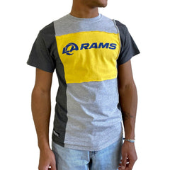 Los Angeles Rams Refried Apparel Sustainable Split T-Shirt - Heather Gray cheap