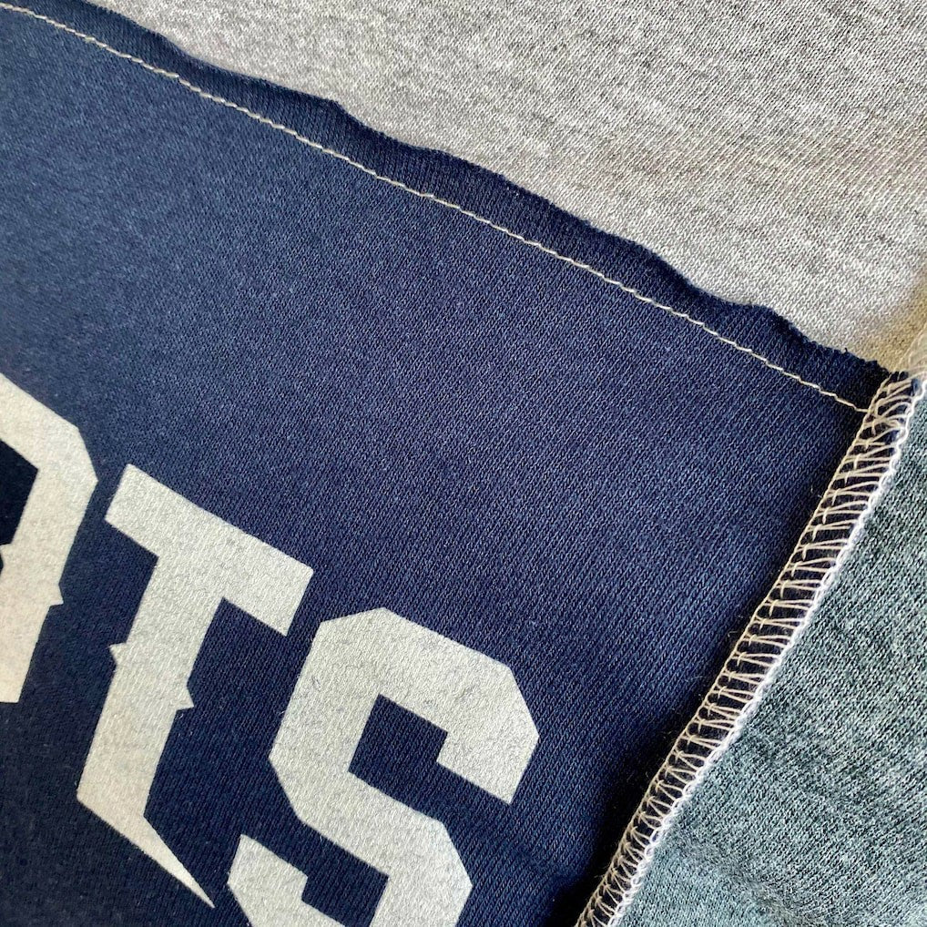 New England Patriots Refried Apparel Sustainable Split T-Shirt - Heather Gray sale