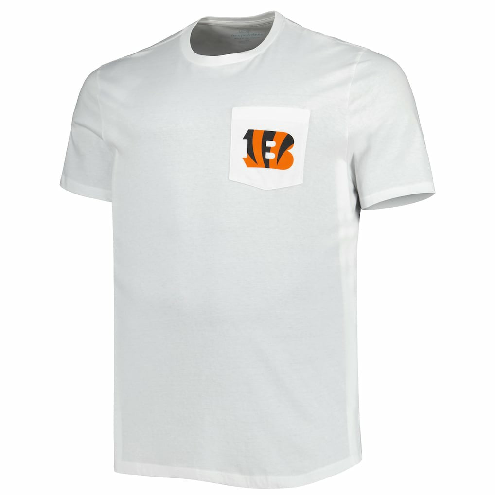 Cincinnati Bengals Vineyard Vines Big & Tall Helmet T-Shirt - White cheap