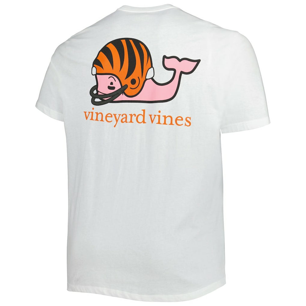 Cincinnati Bengals Vineyard Vines Big & Tall Helmet T-Shirt - White cheap