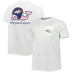 Denver Broncos Vineyard Vines Big & Tall Helmet T-Shirt - White for sale