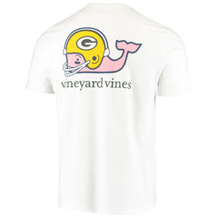 Green Bay Packers Vineyard Vines Big & Tall Helmet T-Shirt - White cheap