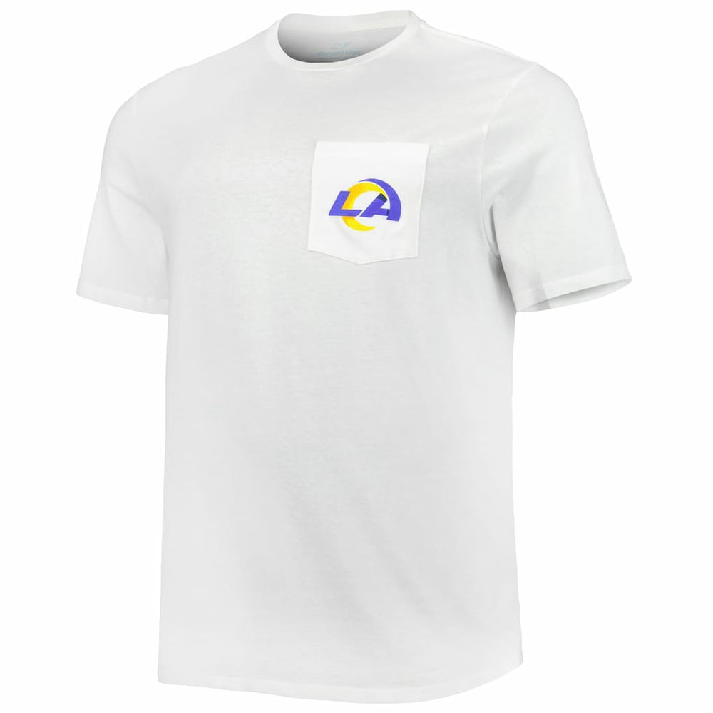 Los Angeles Rams Vineyard Vines Big & Tall Helmet T-Shirt - White outlet