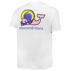 Los Angeles Rams Vineyard Vines Big & Tall Helmet T-Shirt - White outlet