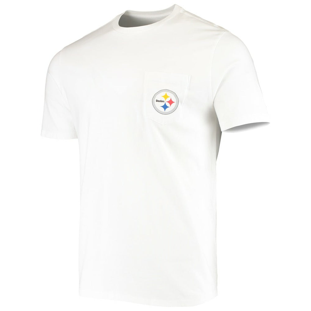 Pittsburgh Steelers Vineyard Vines Big & Tall Helmet T-Shirt - White sale
