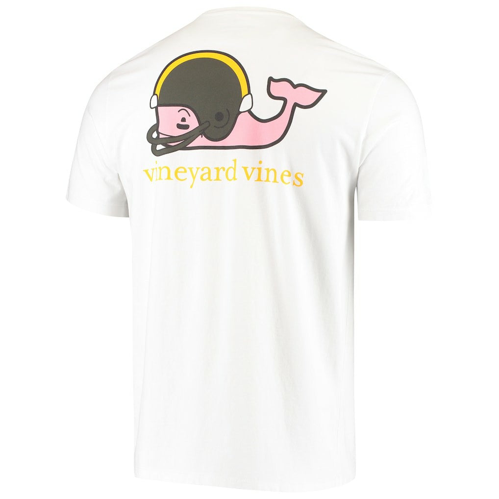 Pittsburgh Steelers Vineyard Vines Big & Tall Helmet T-Shirt - White sale