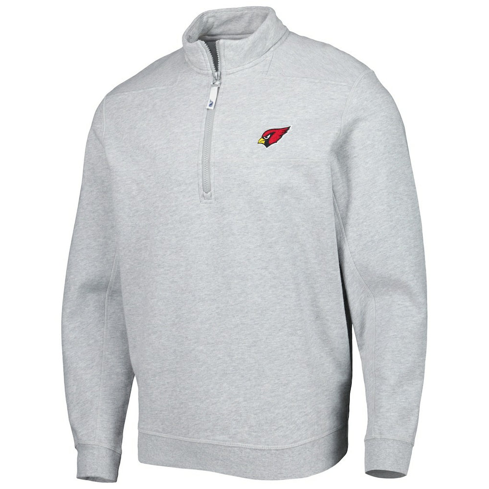 Arizona Cardinals Vineyard Vines Shep Shirt Quarter-Zip Sweatshirt - Heather Gray for sale