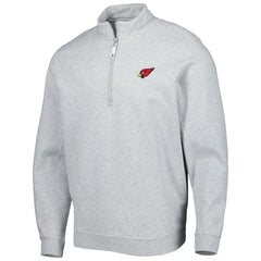 Arizona Cardinals Vineyard Vines Shep Shirt Quarter-Zip Sweatshirt - Heather Gray for sale