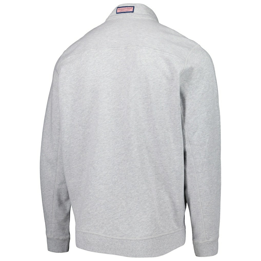 Arizona Cardinals Vineyard Vines Shep Shirt Quarter-Zip Sweatshirt - Heather Gray for sale