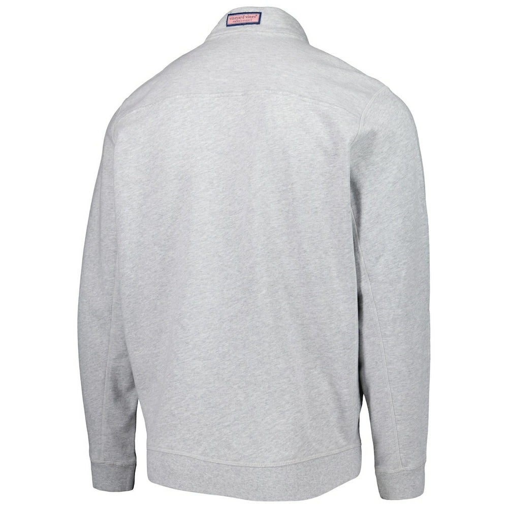 Arizona Cardinals Vineyard Vines Shep Shirt Quarter-Zip Sweatshirt - Heather Gray for sale