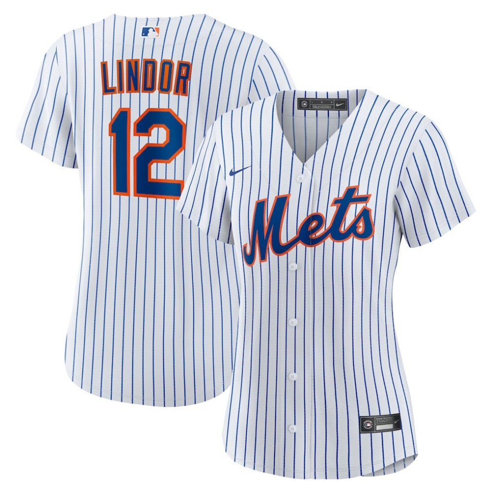 Francisco Lindor New York Mets Women's Home Replica Player Jersey White