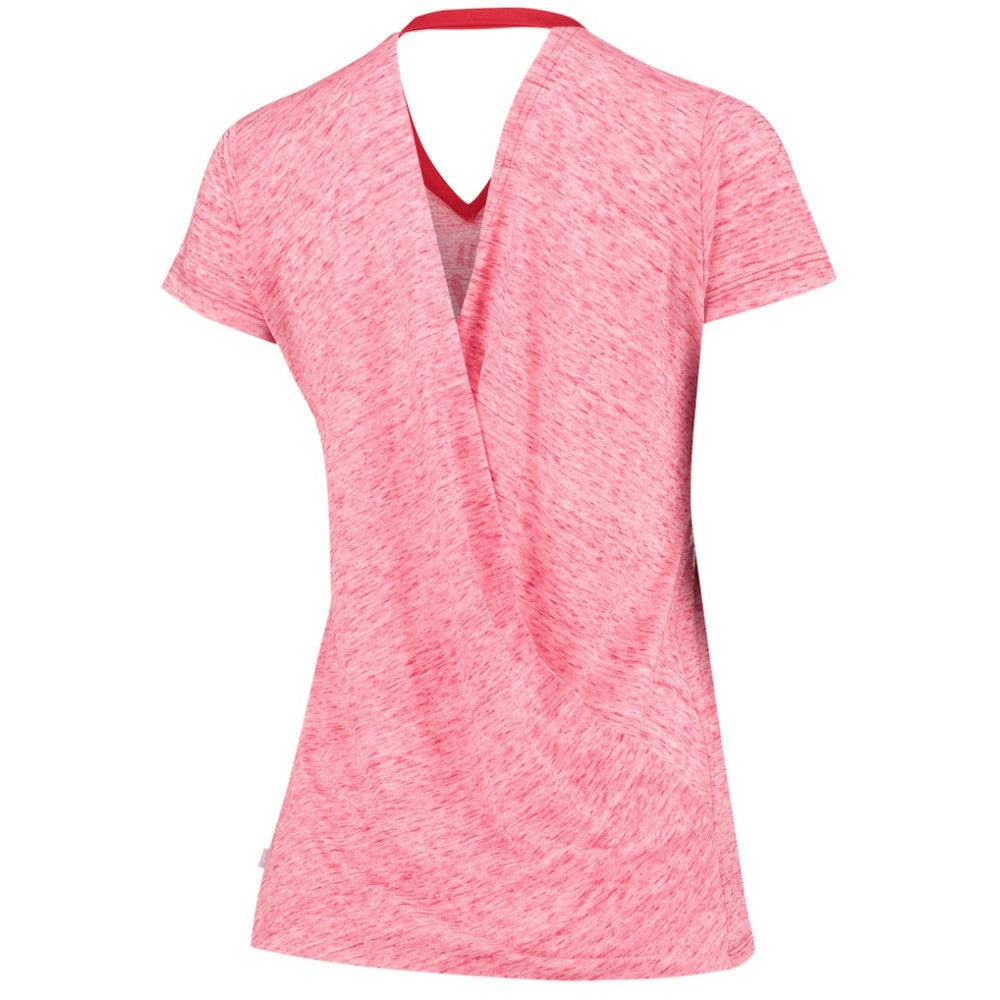 St. Louis Cardinals Touch Women's Hail Mary V-Neck Back Wrap T-Shirt Red