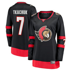 Brady Tkachuk Ottawa Senators Fanatics Women's Home Breakaway Jersey - Black Jerseys