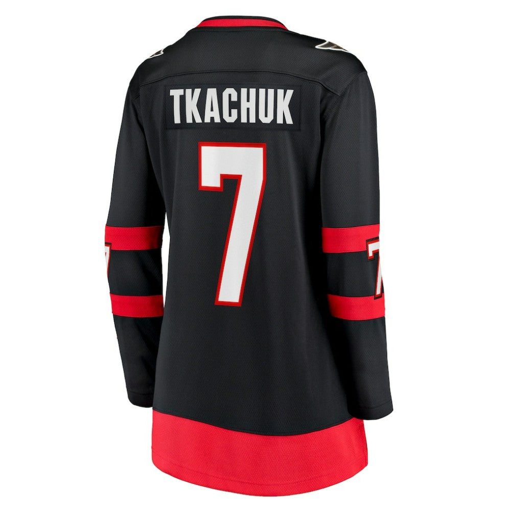Brady Tkachuk Ottawa Senators Fanatics Women's Home Breakaway Jersey - Black Jerseys