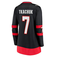 Brady Tkachuk Ottawa Senators Fanatics Women's Home Breakaway Jersey - Black Jerseys