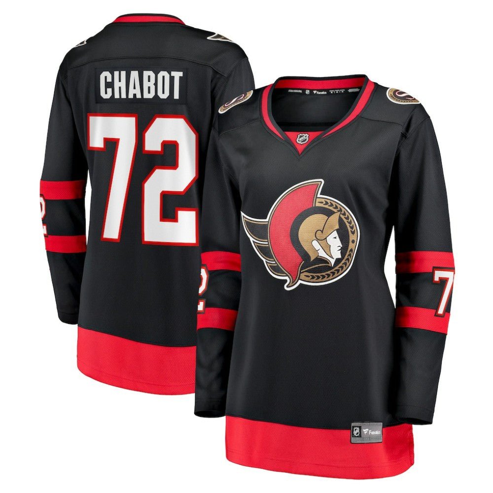 Thomas Chabot Ottawa Senators Fanatics Women's Home Breakaway Jersey - Black Jerseys