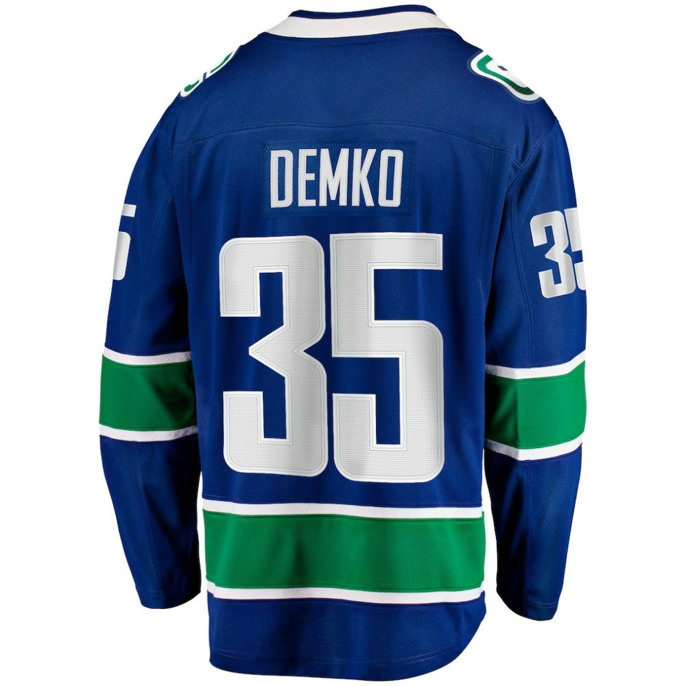 Thatcher Demko Vancouver Canucks Fanatics Home Breakaway Jersey - Blue Jerseys
