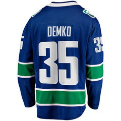 Thatcher Demko Vancouver Canucks Fanatics Home Breakaway Jersey - Blue Jerseys