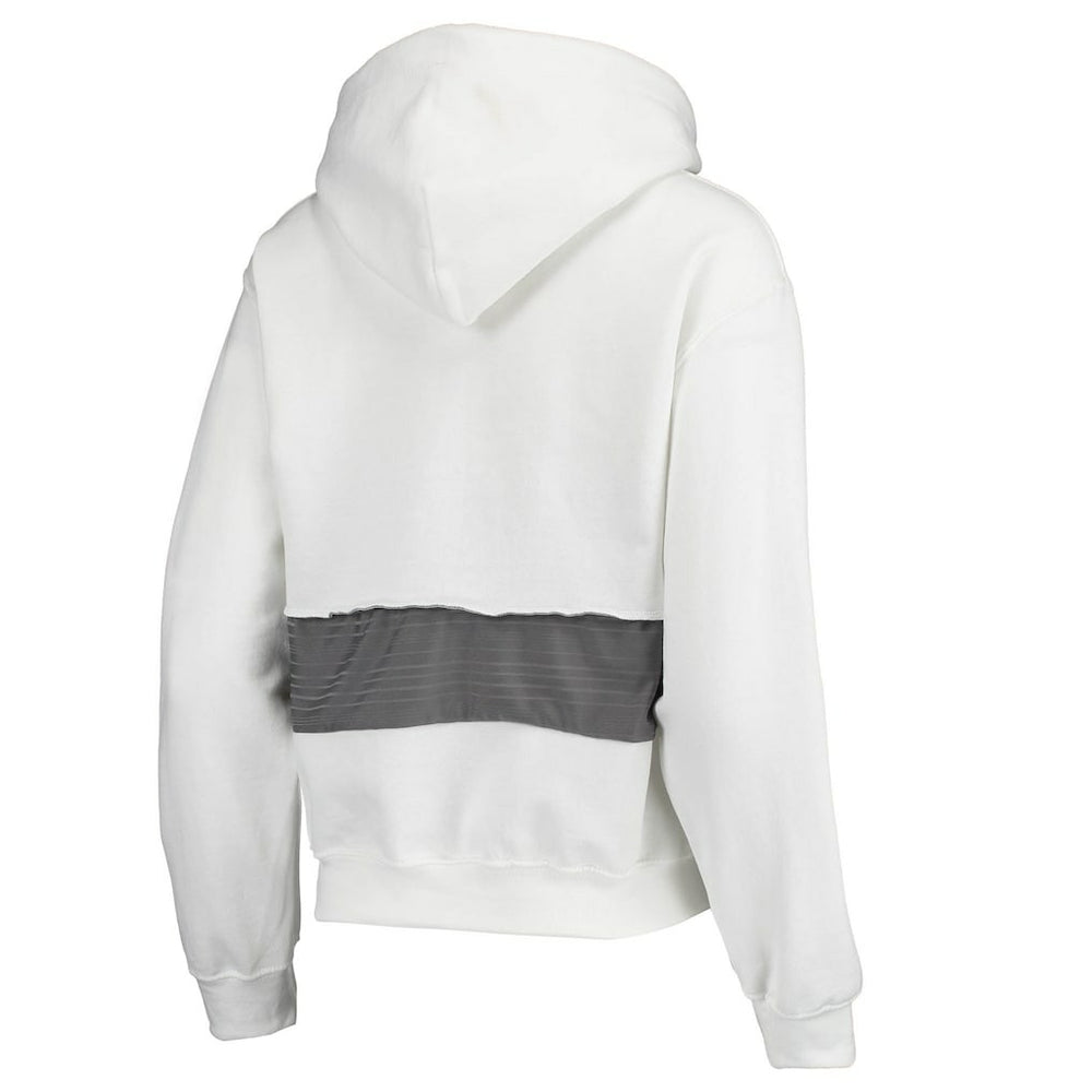 Los Angeles Rams Refried Apparel Women's Sustainable Crop Dolman Pullover Hoodie - White outlet