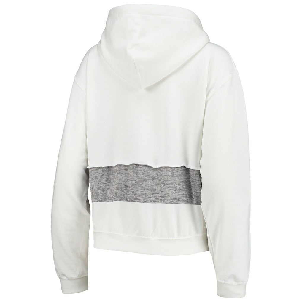 Miami Dolphins Refried Apparel Women's Sustainable Crop Dolman Pullover Hoodie - White online