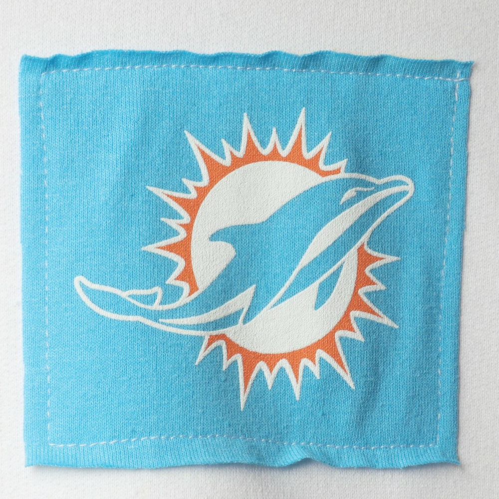 Miami Dolphins Refried Apparel Women's Sustainable Crop Dolman Pullover Hoodie - White online