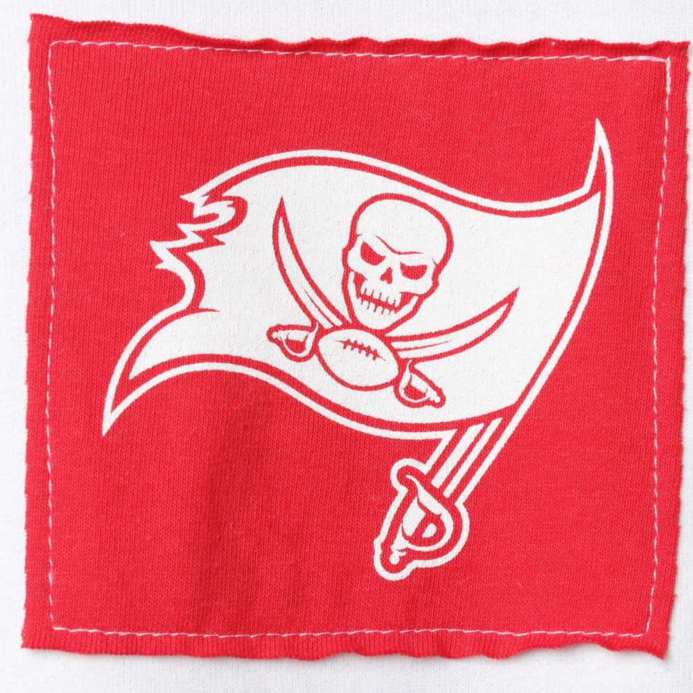 Tampa Bay Buccaneers Refried Apparel Women's Sustainable Crop Dolman Pullover Hoodie - White on sale