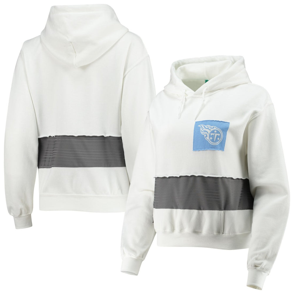 Tennessee Titans Refried Apparel Women's Sustainable Crop Dolman Pullover Hoodie - White online