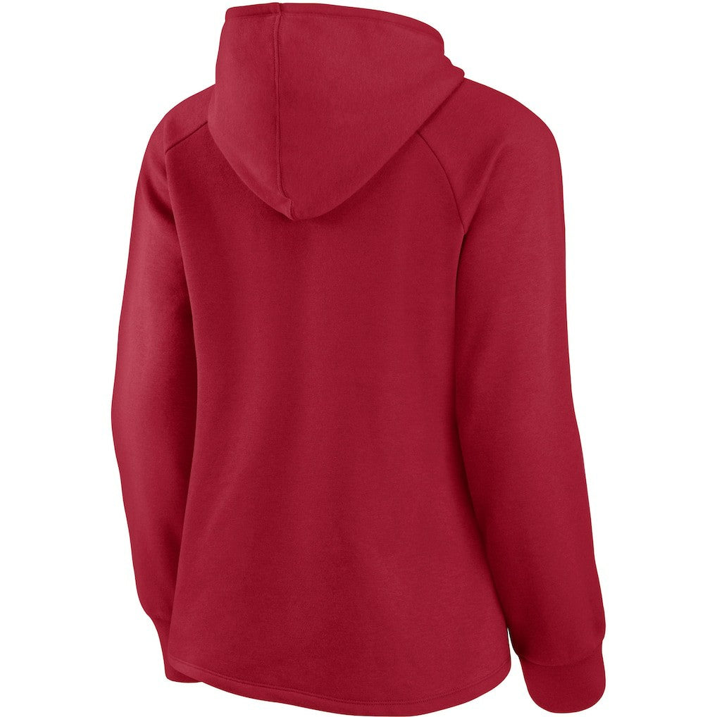 Atlanta Falcons Women's First Contact Raglan Pullover Hoodie - Red for sale