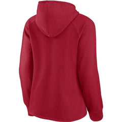 Atlanta Falcons Women's First Contact Raglan Pullover Hoodie - Red for sale