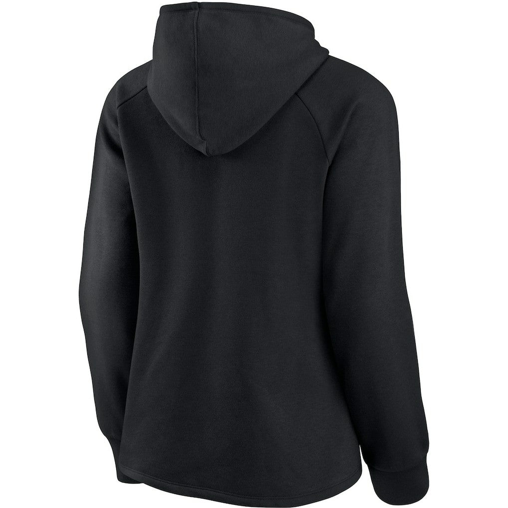 New Orleans Saints Women's First Contact Raglan Pullover Hoodie - Black cheap
