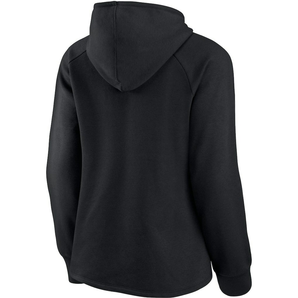 New Orleans Saints Women's First Contact Raglan Pullover Hoodie - Black cheap