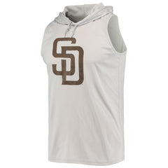 San Diego Padres Stitches Sleeveless Pullover Hoodie Gray