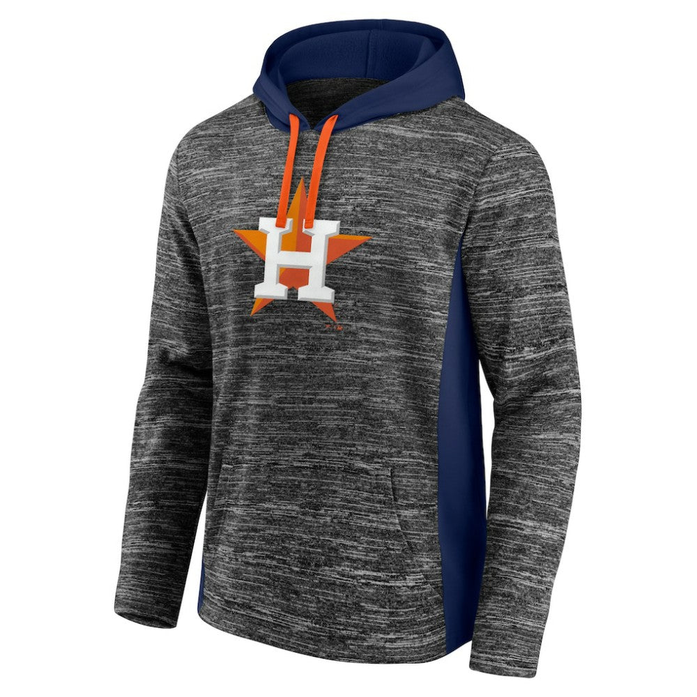 Houston Astros Instant Replay Color Block Pullover Hoodie Gray/Navy