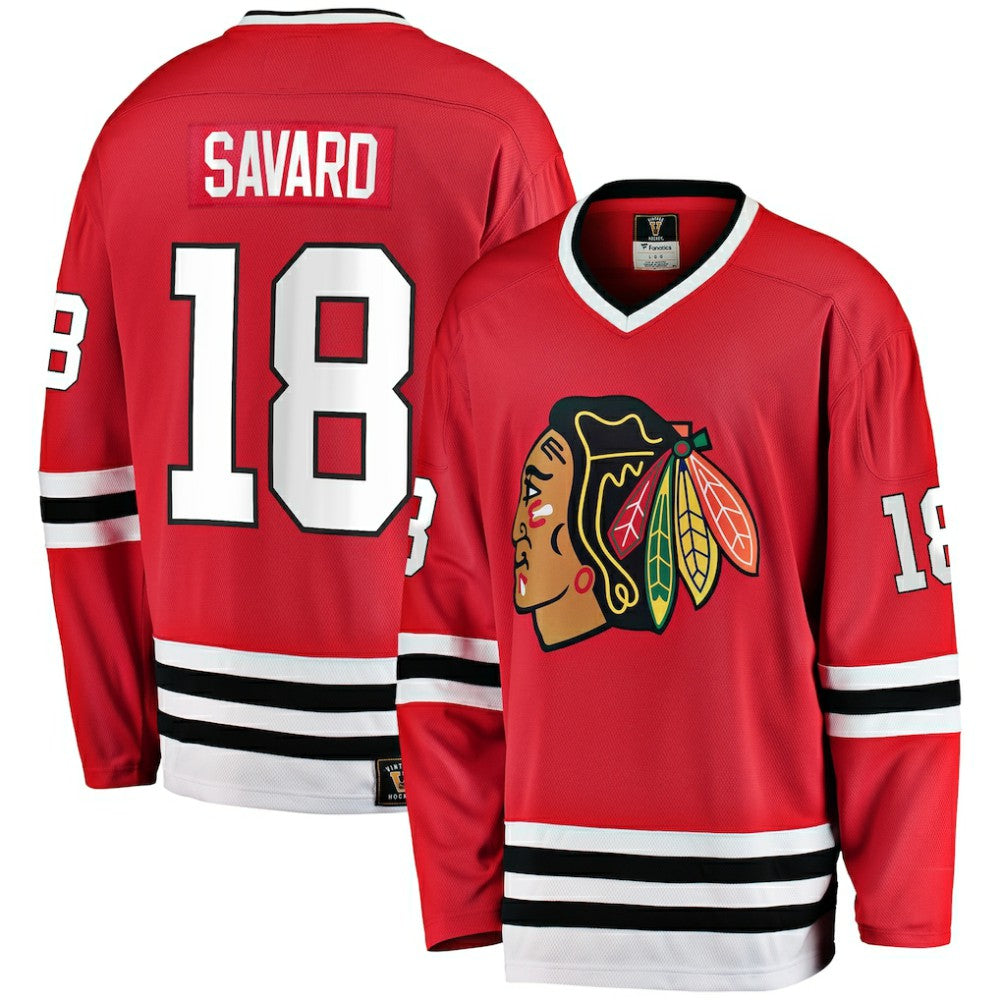 Denis Savard Chicago Blackhawks Fanatics Premier Breakaway Retired Player Jersey - Red Jerseys