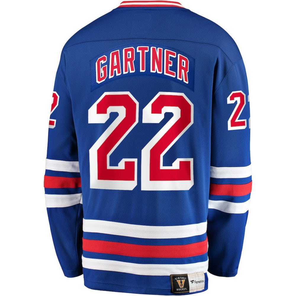 Mike Gartner New York Rangers Fanatics Premier Breakaway Retired Player Jersey - Blue Jerseys