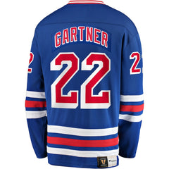 Mike Gartner New York Rangers Fanatics Premier Breakaway Retired Player Jersey - Blue Jerseys